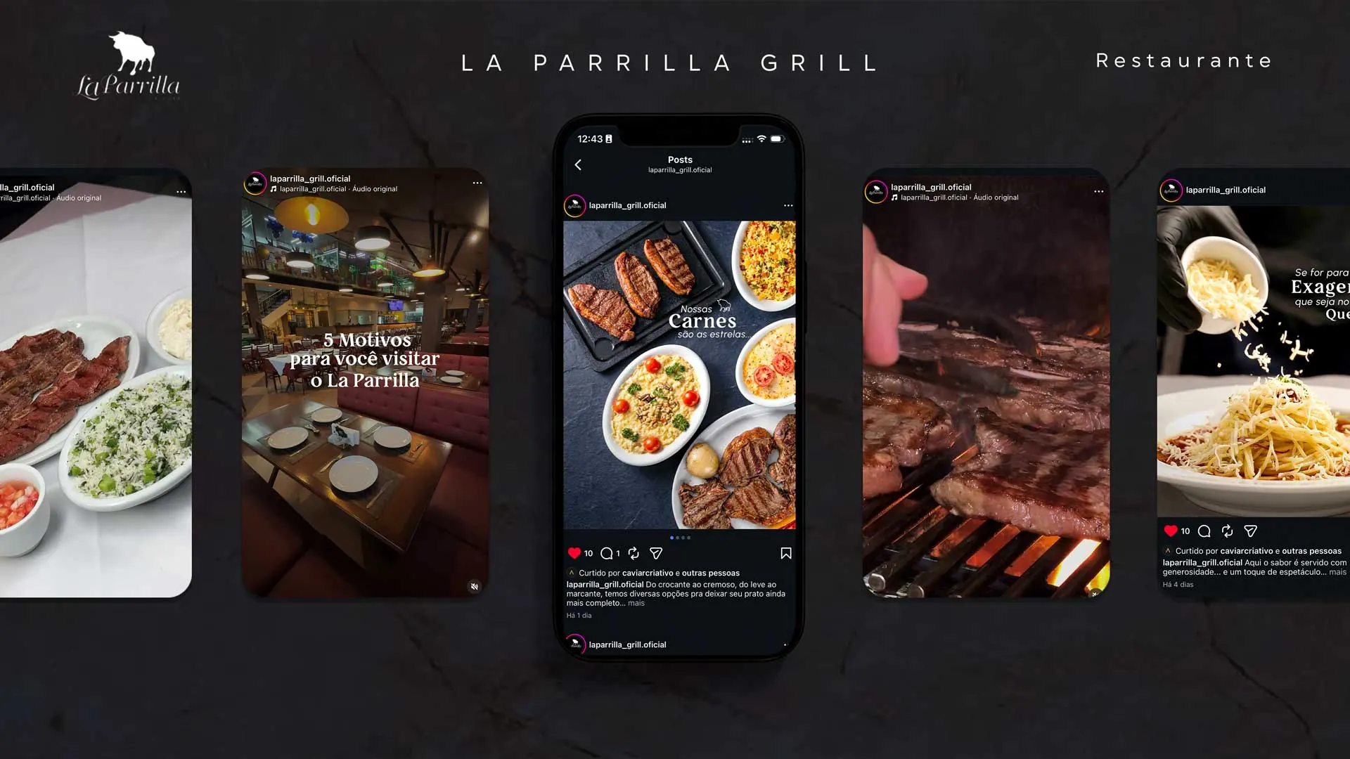 Gerenciamento de Instagram para churrascaria em Manaus - La Parrilla Grill