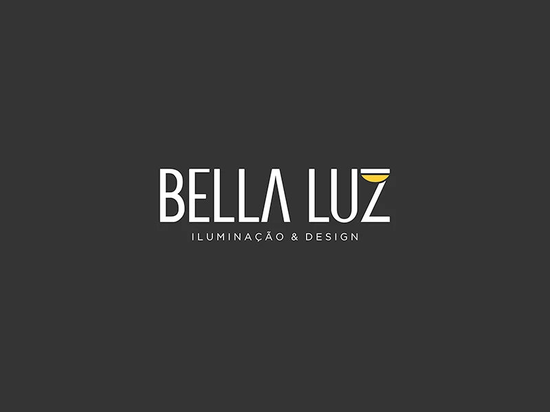 Criação de marca e identidade visual Bella Luz Iluminação, pela Caviar Criativo
