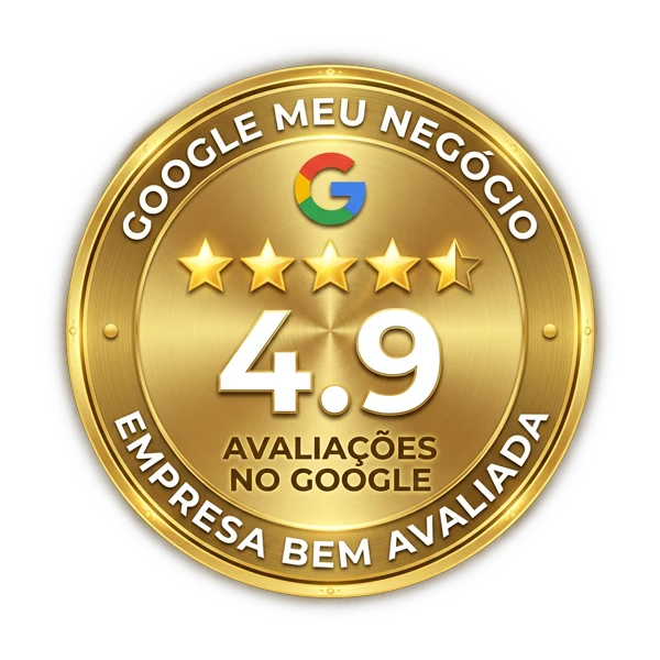Selo Empresa Avaliada no Google - Caviar Criativo, nota 4,9 com avaliações reais